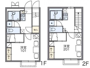 レオパレスパストラルフォレストの物件間取画像